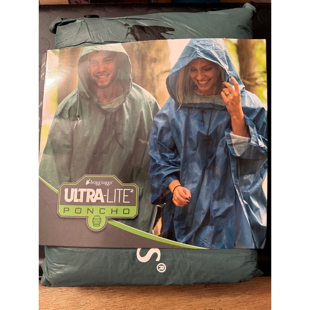 Frogg Toggs Ultra-Lite 2 Poncho Green Waterproof Rain Gear FTP52014-09